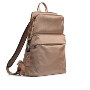 Naturalizer Beige cream metallic bookbag backpack